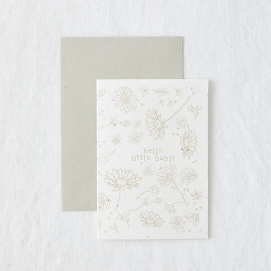 Little Baby - wildflower seed plantable greeting card