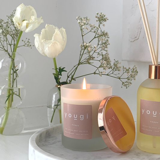 Yougi Happy soy wax candle